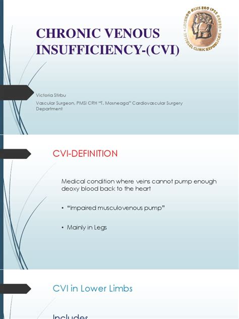 Chronic Venous Insufficiency Cvi Pdf Vein Human Leg