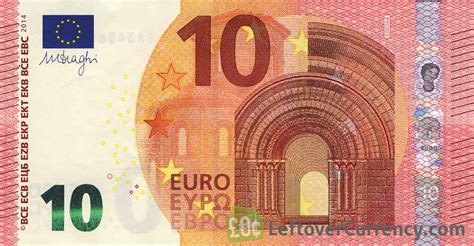 Below, you'll find euro rates and a currency converter. 10 Euros banknote (Second series) - Exchange yours for cash today