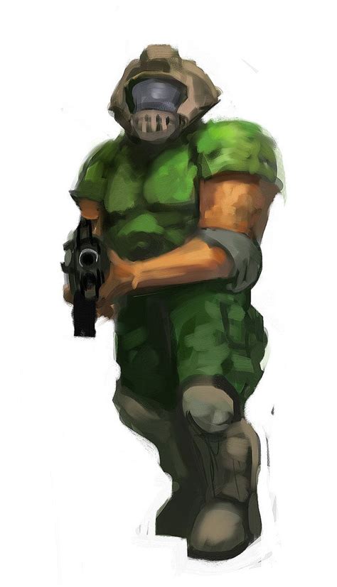 Doom Guy Speedpaint Doom Guy Doom Doom Videogame