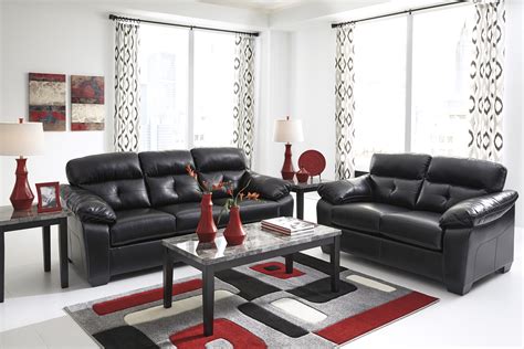 Midnight Black Casual Contemporary Living Room Furniture