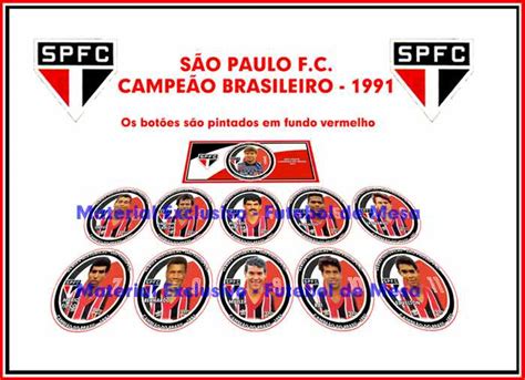 Coleção de sandro gomes • última atualização há 6 semanas. Séries Históricas - Futebol de Mesa: 1991 - São Paulo ...