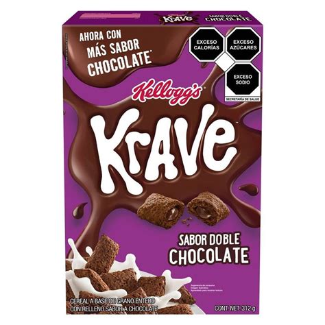 Cereal Kellogg’s Krave Con Relleno Sabor Chocolate 312 G Walmart