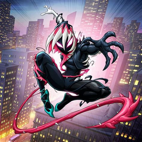 Venomized Spider-Gwen - action pose #spidergwen #maximumvenom #venom #