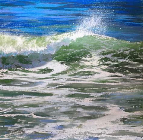 Jeanne Rosier Smith Pastel Ocean Wave Painting Ocean Wave Painting