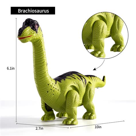 Buy Temi 3 Pack Electric Walking Dinosaurs Toys With Simulation Sounds And Flashing Led Lights
