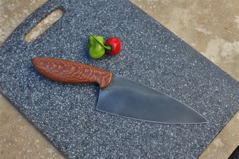 Custom 6 Inch Chefs Knife Leopard Wood