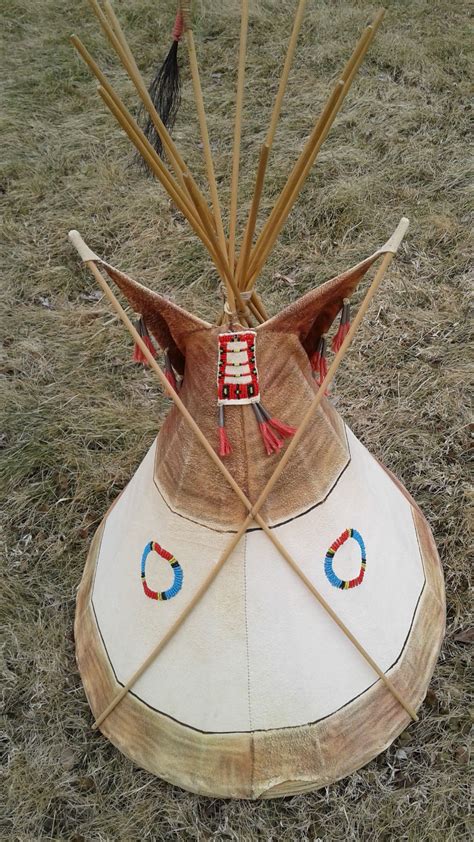 Another Plains Tipi Model View 3 The Red Earth Paint Has Turned Brown