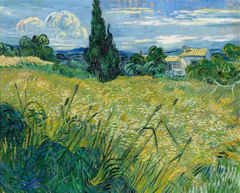 Campo De Trigo Com Ciprestes