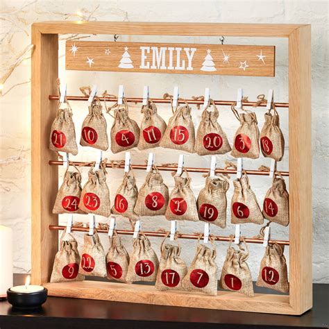 Diy 90s nostalgia advent calendar. Personalised Wooden Christmas Advent Calendar By Pushka Gifts | notonthehighstreet.com