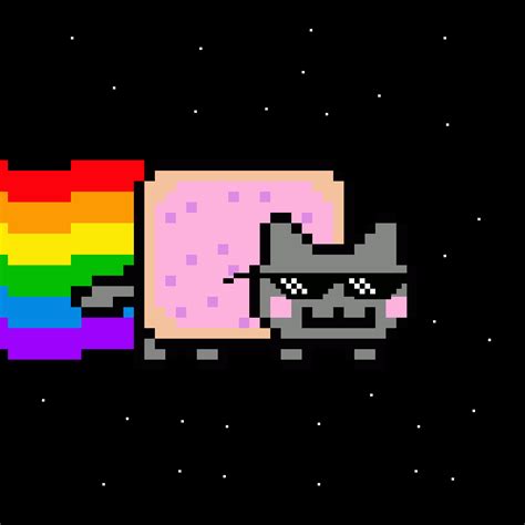 Pixilart Mlg Nyan Cat By Danny510