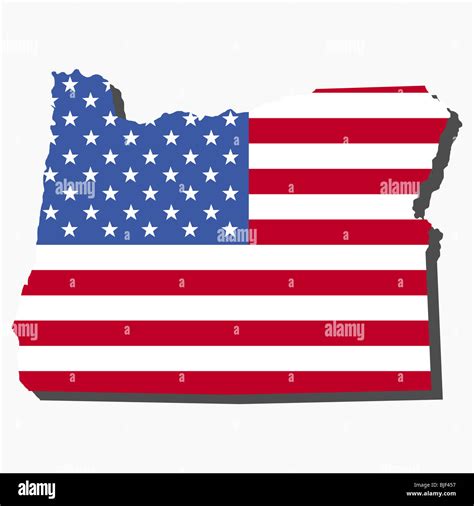 Oregon Map Hi Res Stock Photography And Images Alamy
