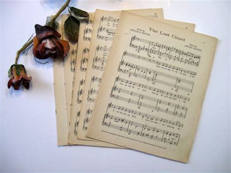 Vintage Sheet Music Paper 31 Sheets Distressed Aged By Etsy Vintage