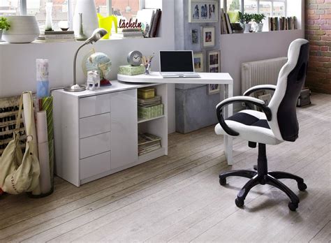 Hochbett etagenbett bett kleiderschrank schreibtisch 90x200cm weiß von. MIKA Schrank mit drehbarem Schreibtisch weiß