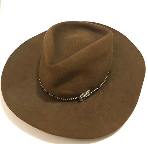 Vintage Stetson 3x Beaver Cowboy Hat Western Brown Fe Gem