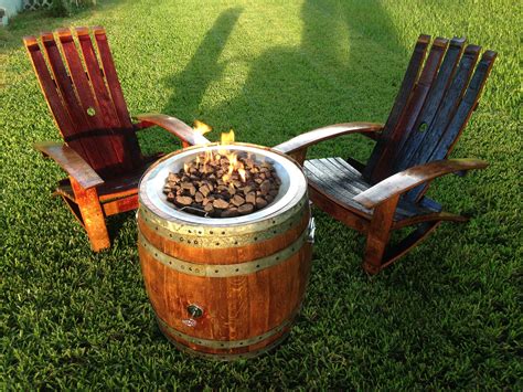 After a week of procrastinating i got my painting. Portable Wine Barrel Fire Pit by A Wine of a Kind | Wine barrel fire pit, Barrel fire pit, Gas ...