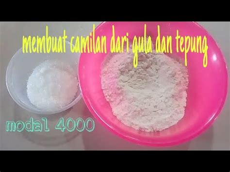 Rose brand tepung beras 500 gr. Cara Membuat Cemilan Dari 2 Bahan (gula dan tepung) || enak dan murah - YouTube