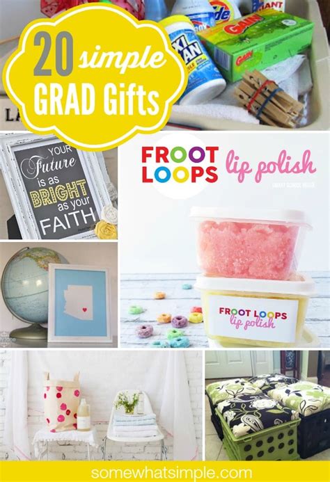 Show how much you care with a personal handmade graduation gift! DIY Graduation Gifts - Somewhat Simple