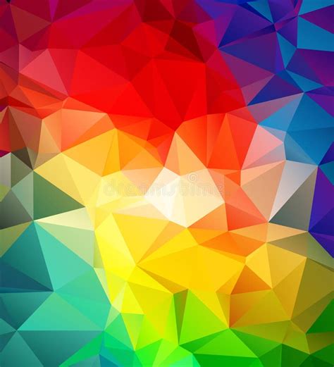 Abstract Multicolored Geometric Pattern Stock Illustration