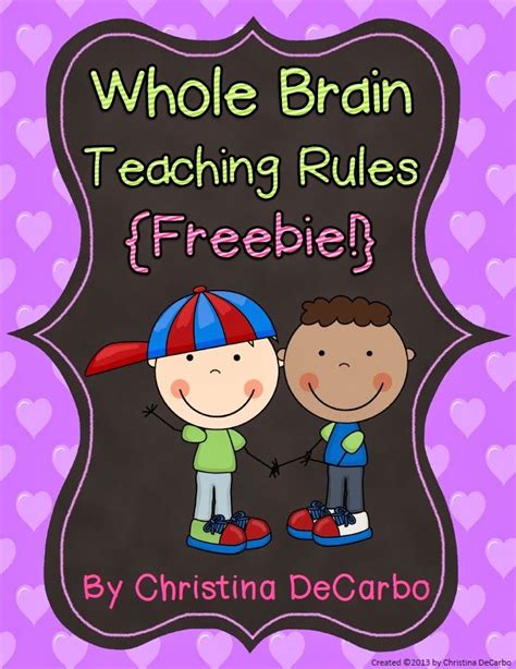 Whole Brain Teaching Classroom Rule Posters {freebie} Whole Brain Teaching Classroom Rules