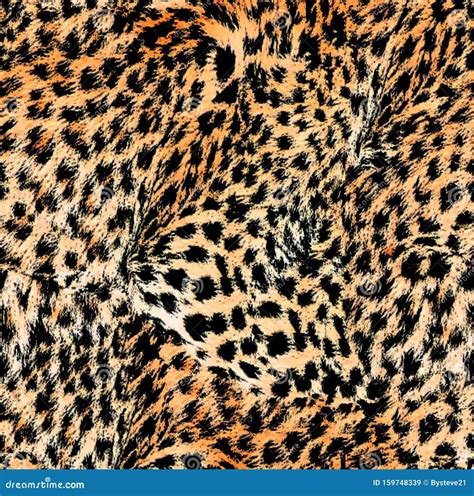 Leopard Skin Texture Seamless Pattern Colored Stock Illustration Illustration Of Fashion