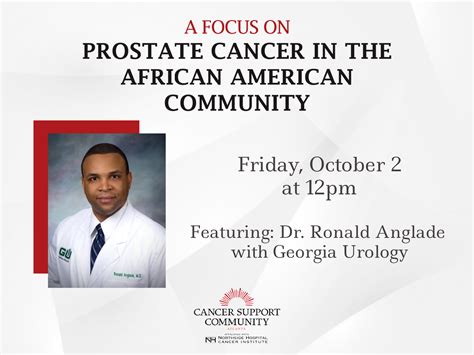 A Focus On Prostate Cancer In The African American Community