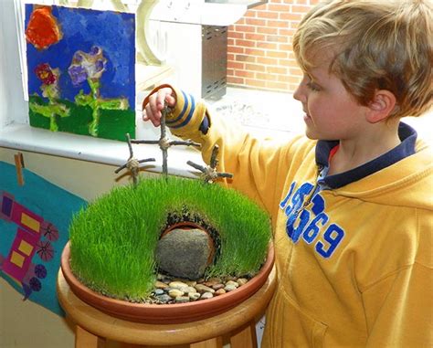 The sow much fun mini garden kits for kids are something any kid will love. DIY Easter Mini Garden - Through Her Looking Glass