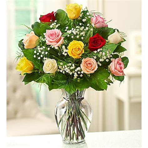 Dozen Assorted Roses Santos Florist Newark Nj