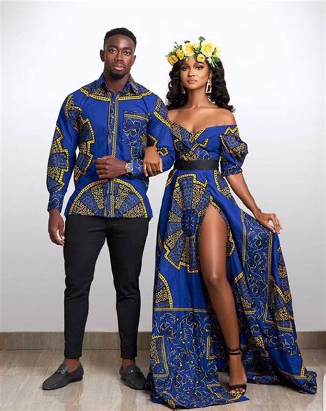 Couples Ankara Outfit African Couples Wedding Outfit Melaninterest