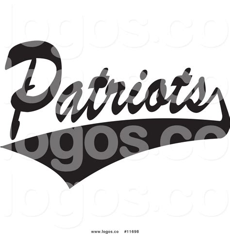 For usepians who wants to use this logo in full color, just email me at louellmonte@yahoo.com and state me your reason for using this, thanks. Royalty Free Clip Art Vector Logo of a Black and White Tailsweep and Patriots Sports Team Text ...
