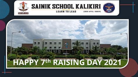 Sainik School Kalikiri Raising Day Celebration 2021 Youtube