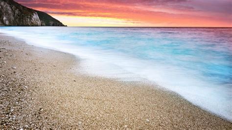 Ocean Beach Sunset 4k Ultra Hd Desktop Wallpaper Landscape Wallpaper Pinterest Hd Desktop