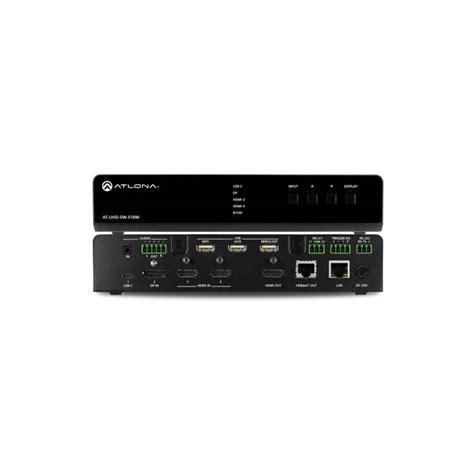 Atlona At Uhd Sw 510w E 4kuhd Five Input Universal Switcher With