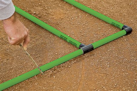 Ideal for parks & rec, leagues and complexes needing multiple size templates. Field Marking | Batter's Box Template 3-Way