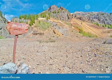 Ruins Of A Silver Mine In Silverton In The San Juan Mountains In