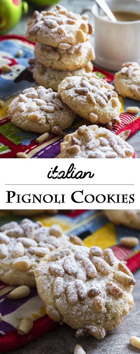 The dough, which is filled with sweet, dried figs and raisins, nuts, and sometimes chocolate and spice, is formed into a log which can be baked in a wreath shape, or. Lidia's Italian Pignoli Cookies - Just a Little Bit of Bacon