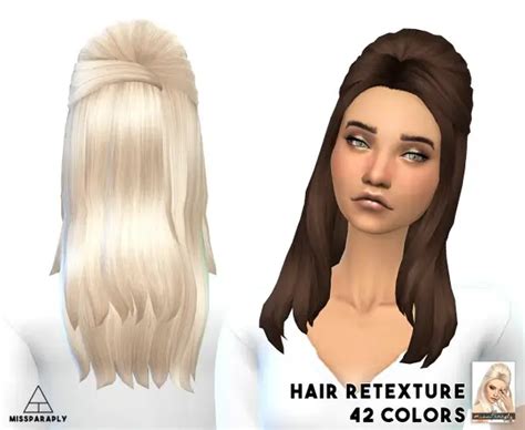 Sims 4 Hairs Miss Paraply Mixed Bag Of Clay Hairsstyle Retextured