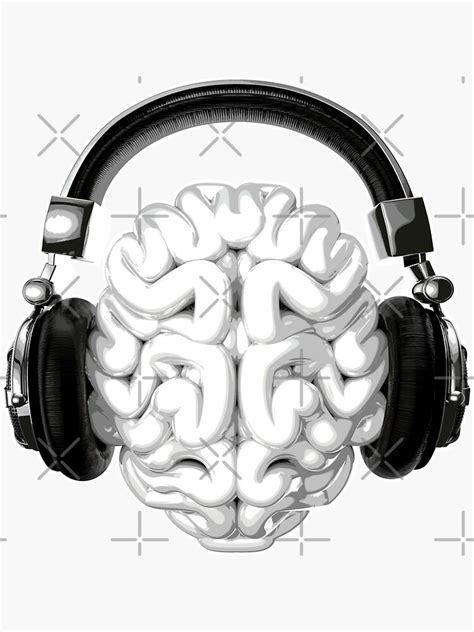 Mind Music Connection Sticker By Grandeduc Redbubble