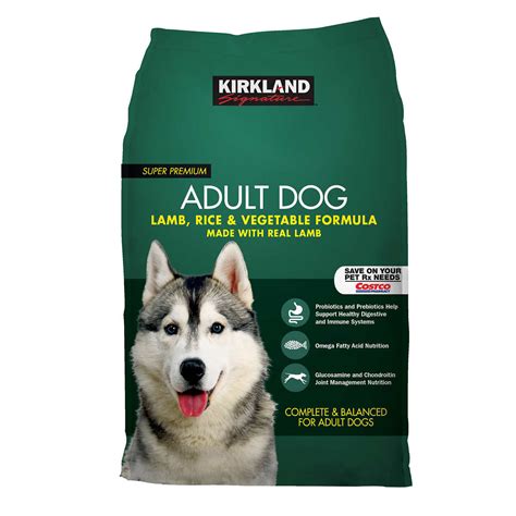 Kirkland dog food is a private label brand made for the large retailer costco. Kirkland Signature Super Premium Lamb Rice & Vegetable Dog ...