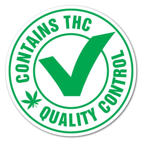 Contains Thc Quality Control Labels