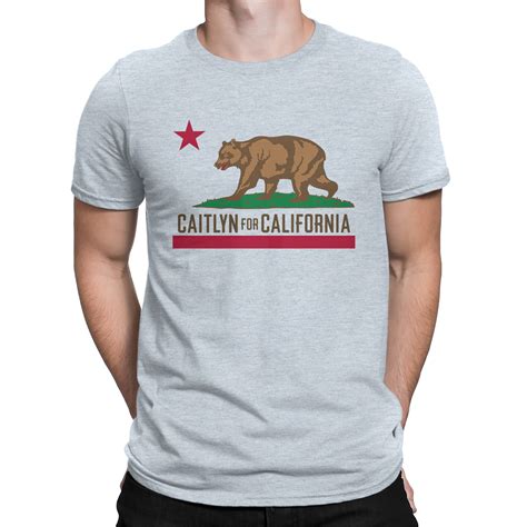 Fashion T Shirt Caitlyn For California Governor Jenner Recall Newsom T Shirt Crew Neck