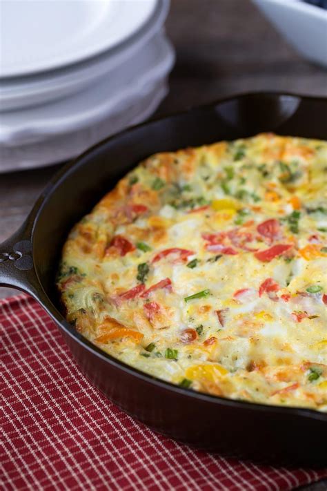 Start The Day Off Right With Cheese And Veggie Egg Bake A Delicious