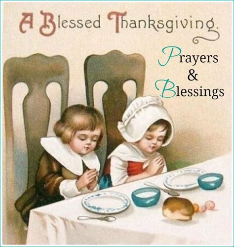 Thanksgiving Prayers And Blessings Vintage Thanksgiving