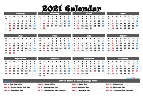 Most popular printable classic template for 2021 are available in landscape layout with us holidays inside large boxes. Large Number Flip Calendar 2021 | Calendar Printables Free Blank