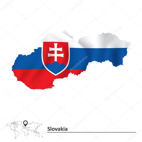 Przy pomocy naszego serwisu szybko znajdziesz mapę wybranego miasta w słowacji oraz. Mapa Słowacji z flagą — Grafika wektorowa © lajo_2 #75415541