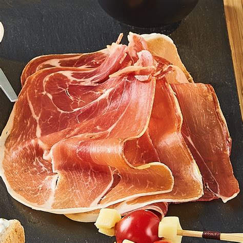 Jambon cru Serrano tranché 25 tranches de 20G avec intercalaires