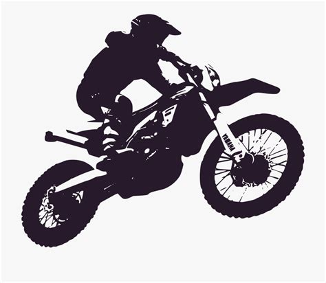 Find illustrations of bicycle silhouette. Motorcycle Helmets Enduro Motorcycle Motocross - Dirt Bike Silhouette Png , Transparent Cartoon ...