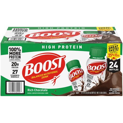 Boost High Protein Nutritional Drink Ready To Drink Shake 20 Grams Protein Rich Chocolate 8