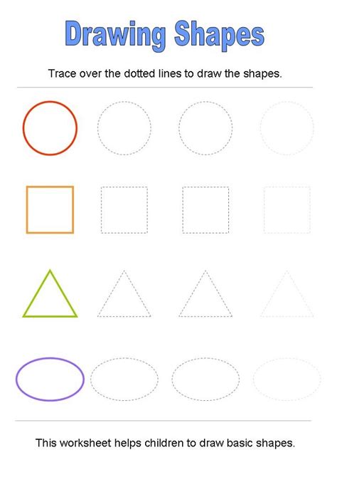 Pre K Shapes Worksheets  Activity Shelter