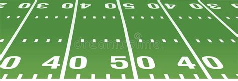 Football Field 50 Yard Line Stock Illustrations 24 Football Field 50