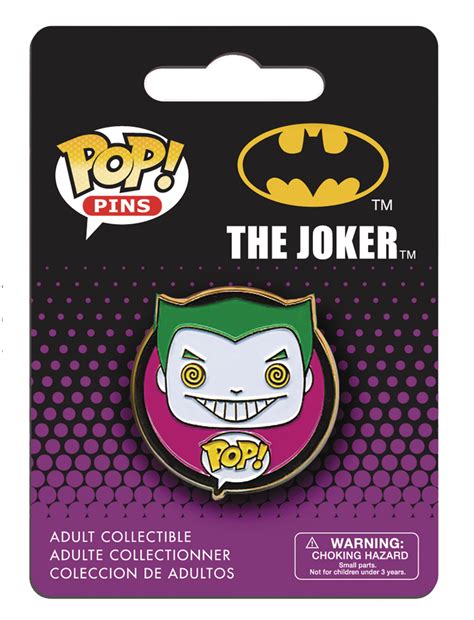 Dec158877 Pop Pins Dc Universe Joker Previews World